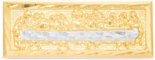 Load image into Gallery viewer, 10k Yellow Gold 9.1mm Last Supper Rectangle Two-Tone Ring, Sizes 4-10
