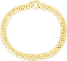 Load image into Gallery viewer, 14k Yellow Gold 6mm Chevron Link Bracelet, 7.5 Inch
