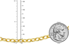 Load image into Gallery viewer, 14k Yellow Gold Push Lock for Charms and Pendants 4.2mm Cable Link Chain Necklace, 18 Inch
