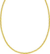 Load image into Gallery viewer, 14k Yellow Gold 3.3mm Cable Charm Link Chain Necklace, 18 Inch
