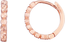 Load image into Gallery viewer, 14k Yellow Gold 11mm Round Diamond Cut Huggie Earrings
