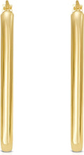 Load image into Gallery viewer, 14k Yellow Gold 29.9mm V Hoop Earrings
