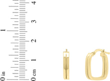 Load image into Gallery viewer, 14k Yellow Gold 16mm Double Square Tube Hoop Earrings
