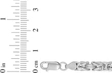 Load image into Gallery viewer, 925 Sterling Silver 4.8mm Square Byzantine Chain Necklace, 22"� or 24 Inch
