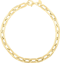 Load image into Gallery viewer, 14k Yellow Gold 5.3mm Oval Paperclip Link Bracelet, 7.5 Inch
