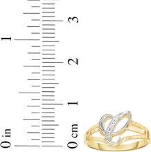 Load image into Gallery viewer, 10k Two-Tone Yellow Gold and White Gold 8.5mm Personalized A-Z Initial Cursive Letter Ring, Sizes 3 - 10

