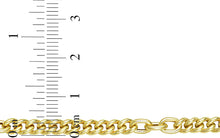 Load image into Gallery viewer, Italian 14k Yellow Gold 4.2mm Small Paperclip &amp; Curb Link Bracelet, 7 Inch
