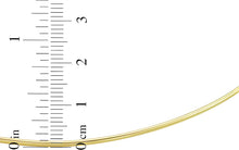 Load image into Gallery viewer, Italian 14k Yellow Gold 1.4mm or 3.7mm Omega High Shine Collar Necklace, 16 Inch
