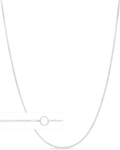 Load image into Gallery viewer, 14k Solid Yellow Gold or White Gold 0.6mm Single Extendable Box Chain Adjustable Necklace, 16&quot; - 18 Inch
