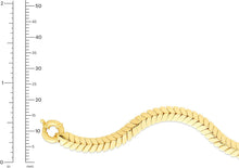 Load image into Gallery viewer, 14k Yellow Gold 6mm Chevron Bracelet, 7.5 Inch
