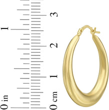 Load image into Gallery viewer, 14k Yellow Gold 26mm x 25mm Classic Round Hoop Earrings

