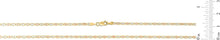 Load image into Gallery viewer, 10k Tri-Color Gold 2mm Valentino Link Chain Bracelet or Anklet
