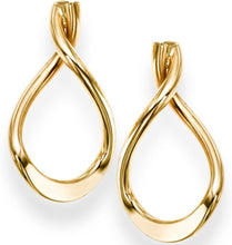 Load image into Gallery viewer, 14k Yellow Gold 15mm x 25mm Drop Freeform Earrings
