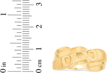 Load image into Gallery viewer, 10k Yellow Gold 11.2mm DAD Father Ring, Sizes 6-12
