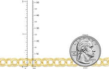 Load image into Gallery viewer, 14k Yellow Gold 7mm Medium Double Chino Link Charm Bracelet, 7 Inch or 8 Inch
