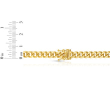 Load image into Gallery viewer, 10k Yellow Gold 6.1mm Semi-Solid Miami Cuban Chain Link Necklace
