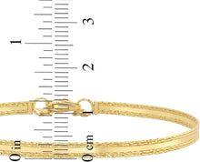 Load image into Gallery viewer, 14k White Gold 3.6mm Sparkle Spring Bangle Bracelet, Adjustable 7 Inch-8"

