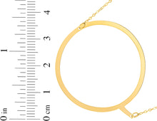 Load image into Gallery viewer, 14k Yellow Gold 1.5&quot; Extra Large Angled Alphabet Letter A - Z Initial Charm Pendant with Chain Necklace
