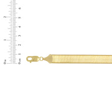 Load image into Gallery viewer, 10k Yellow Gold 10mm Super Flexible Silky Herringbone Chain Bracelet or Anklet

