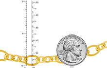 Load image into Gallery viewer, 14k Yellow Gold 8.5mm Large &amp; Small Oval Disc Link Bracelet, 7.5 Inch
