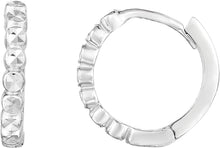Load image into Gallery viewer, 14k Yellow Gold 11mm Round Diamond Cut Huggie Earrings
