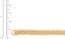 Load image into Gallery viewer, 14k Yellow Gold 8.8mm Small Rice Mesh Bracelet, 7 Inch
