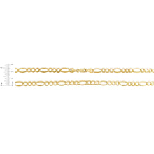 Load image into Gallery viewer, 14k Yellow Gold 6.5mm Lite Figaro Chain Necklace
