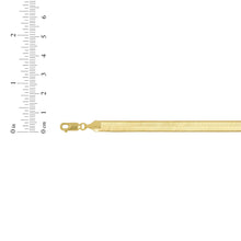 Load image into Gallery viewer, 10k Yellow Gold 6mm Super Flexible Silky Herringbone Chain Necklace
