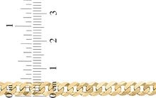 Load image into Gallery viewer, Italian 14k Gold Over 925 Silver 5.3mm Comfort Curb Link Chain Bracelet, 8 Inch
