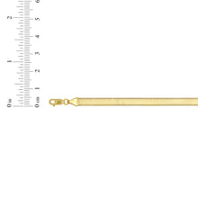 Load image into Gallery viewer, 10k Yellow Gold 5mm Super Flexible Silky Herringbone Chain Necklace
