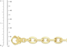 Load image into Gallery viewer, 14k Yellow Gold 9.4mm Fancy Rolo Link Bracelet, 7.25 Inch
