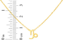Load image into Gallery viewer, 14k Yellow Gold Horoscope Zodiac Sign Charm Pendants Chain Necklace 16&quot; - 18 Inch
