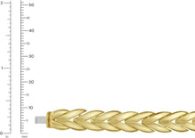 Load image into Gallery viewer, 14k Yellow Gold 10mm Chevron Bracelet, 7.5 Inch
