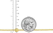 Load image into Gallery viewer, 14k Yellow Gold 7.3mm Virgin Mary Charm Bead Link Bracelet, Adjustable 7" - 8 Inch
