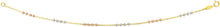 Load image into Gallery viewer, 14k Tri-Color Gold 2.1mm Bead Station Link Bracelet, 7.25 Inch

