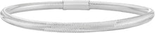 Load image into Gallery viewer, Italian 14k White Gold 3.4mm Stretch Mesh Slip-On Bracelet
