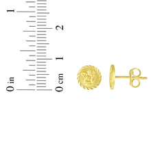 Load image into Gallery viewer, 14k Yellow Gold 8mm Angel Stud Earrings
