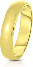 Load image into Gallery viewer, 14k Yellow Gold 4mm Lite Comfort Fit Wedding Band, Size 12
