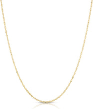 Load image into Gallery viewer, 14k Yellow Gold Singapore Link Chain Necklace
