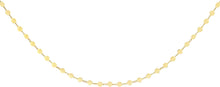 Load image into Gallery viewer, 14k Yellow Gold or White Gold 4mm Round Mirror Disc Chain Necklace, 18 Inch
