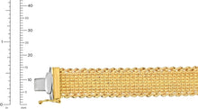 Load image into Gallery viewer, 14k Yellow Gold 16.5mm Bizmark Mesh Rope Bracelet, 7.5 Inch
