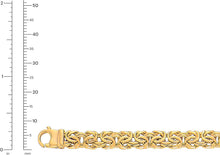 Load image into Gallery viewer, 14k Yellow Gold 7.2mm or 9mm Byzantine Link Bracelet

