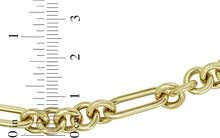 Load image into Gallery viewer, Italian 14k Yellow Gold 7.4mm Figaro Link Chain Necklace, 18 Inch
