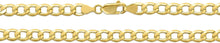 Load image into Gallery viewer, 10k Yellow Gold 5.3mm Hollow Cuban Curb Link Chain Necklace
