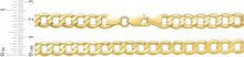 Load image into Gallery viewer, 10k Yellow Gold 8mm Hollow Cuban Curb Link Chain Necklace

