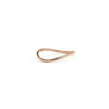 Load image into Gallery viewer, 10k Yellow Gold or White Gold or Rose Gold 3mm Comfort Fit Curved Double Wave Ring
