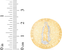Load image into Gallery viewer, 10k Yellow Gold 24mm Our Lady Of Guadalupe Virgin Mother Mary Pray For Us Catholic Saint Religious Medallion Men&#39;s Ring, Sizes 5-13
