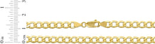 Load image into Gallery viewer, 10k Yellow Gold 5.3mm Hollow Cuban Curb Link Chain Necklace
