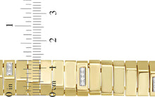 Load image into Gallery viewer, Italian .29cttw Diamond 14k Yellow Gold 13mm Piano Link Necklace, 18 Inch

