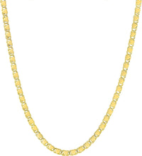 Load image into Gallery viewer, 14k Yellow Gold 3.2mm Solid Heart Charm Chain Necklace 18 Inch
